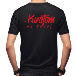 T-Shirt In Kustom We Trust Rouge Noir