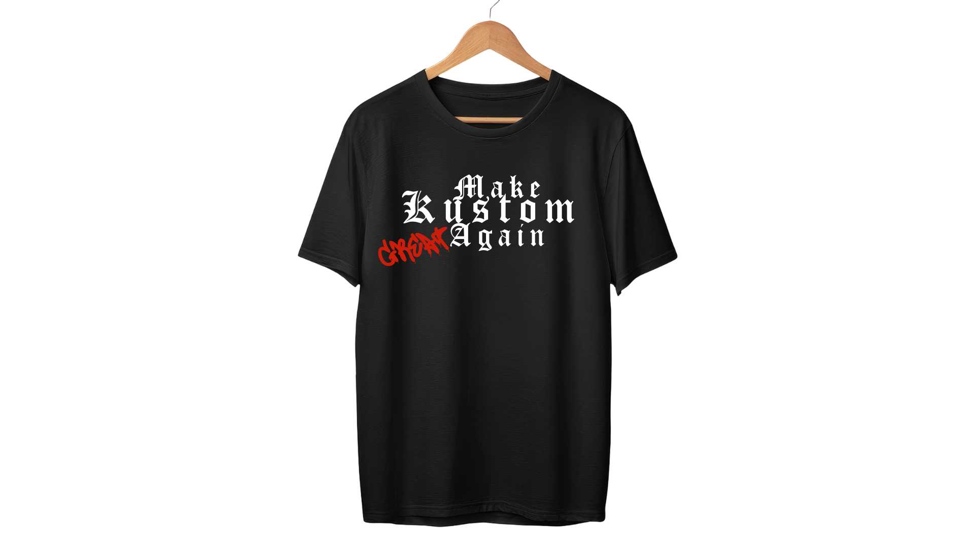 Tshirt Make Kustom Great Again T-Shirt Make Kustom Great Again Noir – Image 1